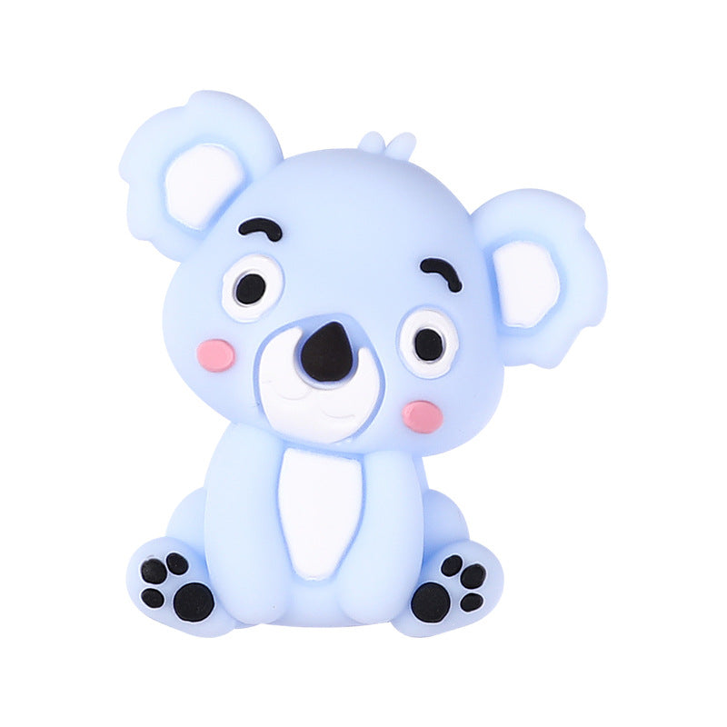 Wholesale 20pcs/pack 3D Koala Silicone Beads Cartoon Animal DIY Beads
